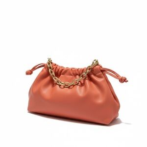 NWT Jules Kae Brea‎ Handbag Removable Gold Chain Vegan Gift Vacation Resortwear